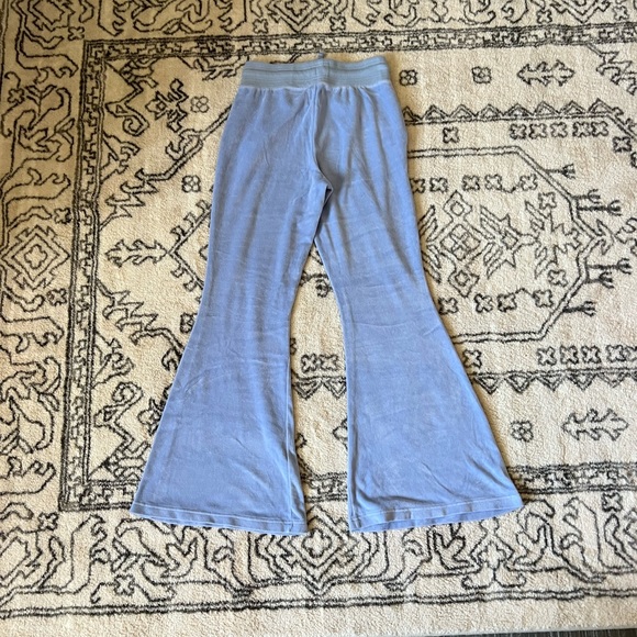 SOLD Baby Blue flare velours pants from Aerie!! - Picture 3 of 3
